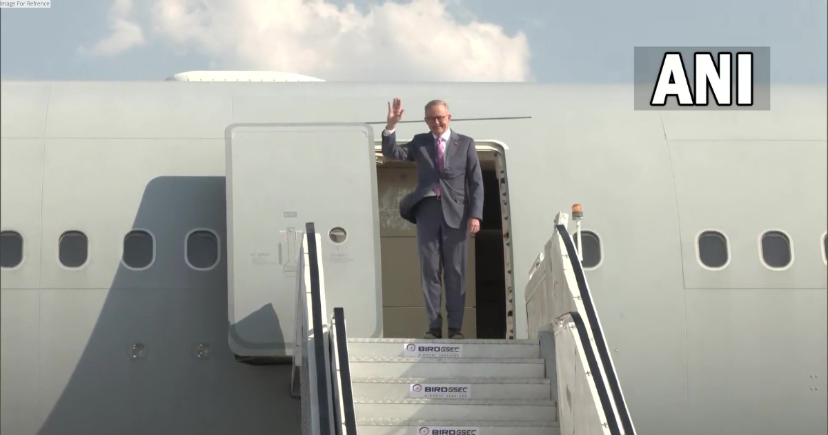 Australian Prime Minister Anthony Albanese arrives in Ahmedabad